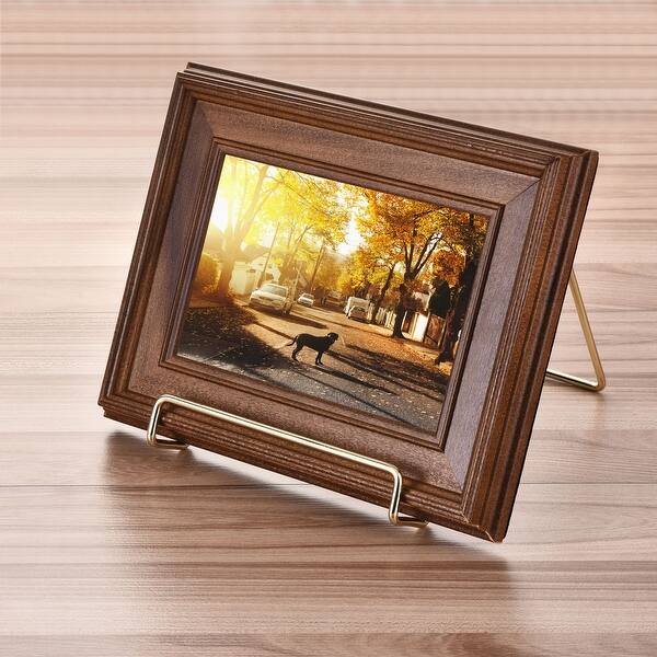 4pcs Plate Stands for Display Plate Holder Display Stand Metal Frame Holder  Stand for Picture, Decorative Plate, Book, Photo Easel