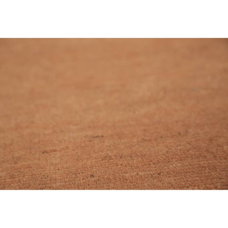 Gabbeh Modern Area Rug Handmade Oriental Orange Wool Carpet - 5'7" x 7'10"