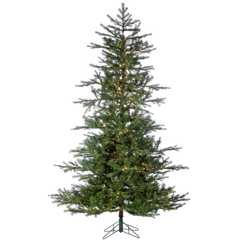 7.5 Foot High Pre Lit Natural Cut Portland Pine with Instant Glow Power Pole Feature - N/A
