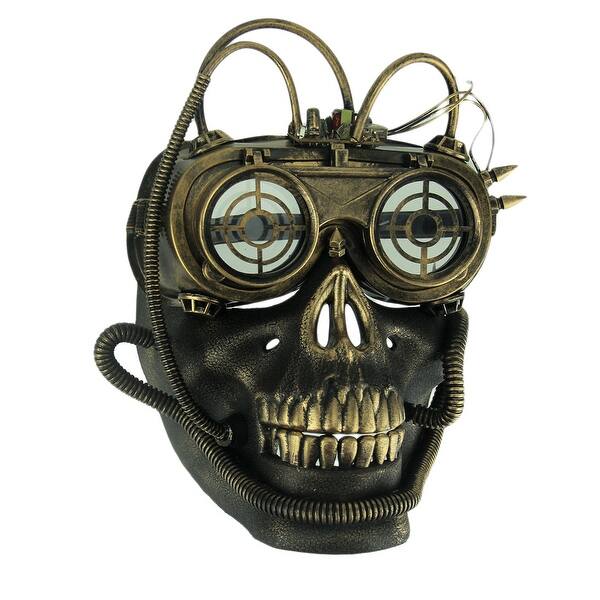Shop Halloween Steampunk Skull Face Spike Goggles Adult Mask 10