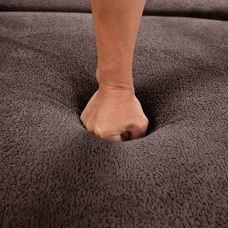 Christopher Knight Home - Modern Curved Upholstered Sectional Sofa