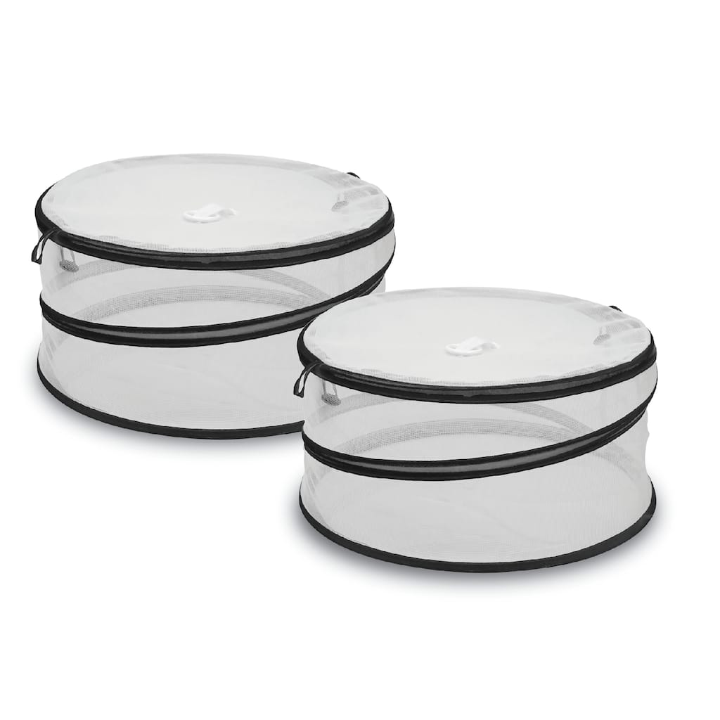 Kitchen Details 2 Pack Pop-Up Food Cover - 14.57" x 14.57" x 7.09"