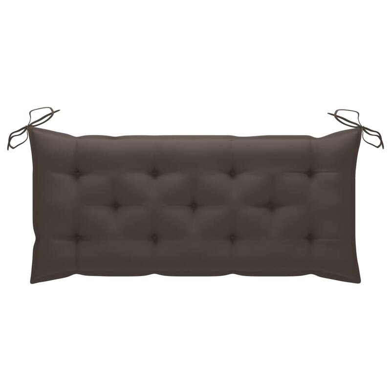 vidaXL Patio Bench with Cushion 47.2" Solid Acacia Wood