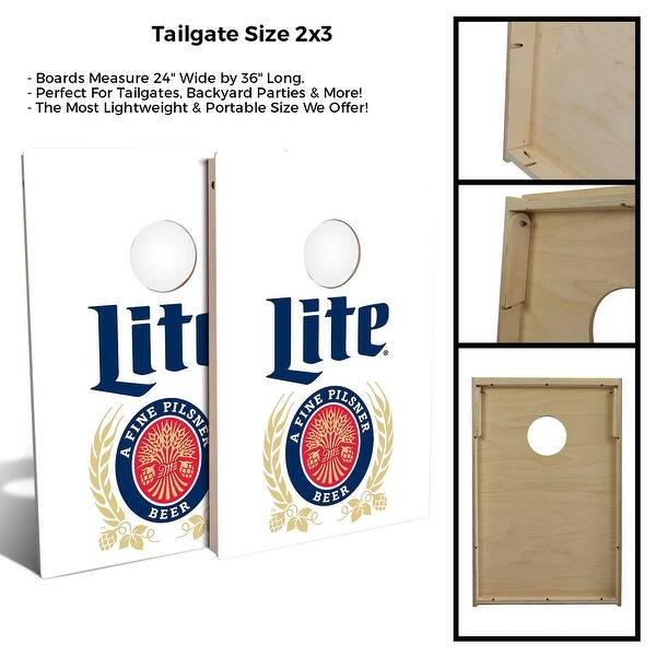 Miller Lite Original Cornhole Set - Choose Your Size ...
