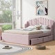 preview thumbnail 3 of 30, Queen Upholstered Bed with Four Drawers and USB Charging Ports