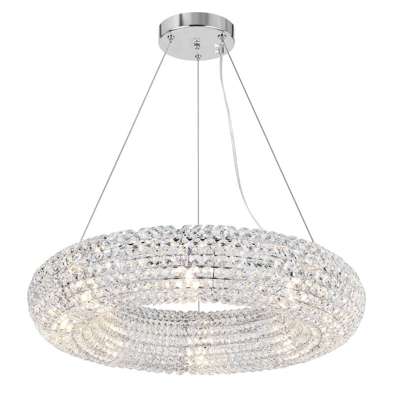 Veronique 8 Light Chandelier With Chrome Finish - Chrome