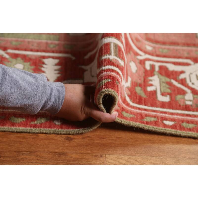 Heriz Serapi Turkish Oriental Traditional Area Rug Wool Hand-knotted - 9'9" x 13'0"