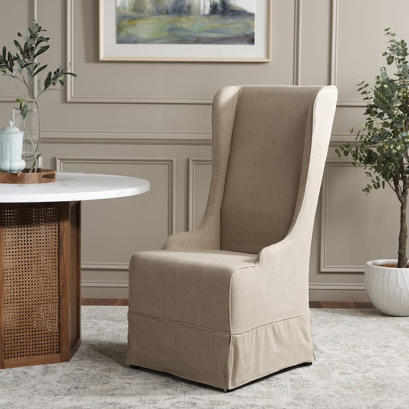SAFAVIEH Iesha Bacall Velvet Dark Champagne Dining Chair - 24" x 28.3" x 47" - 24"Wx28"Dx47"H