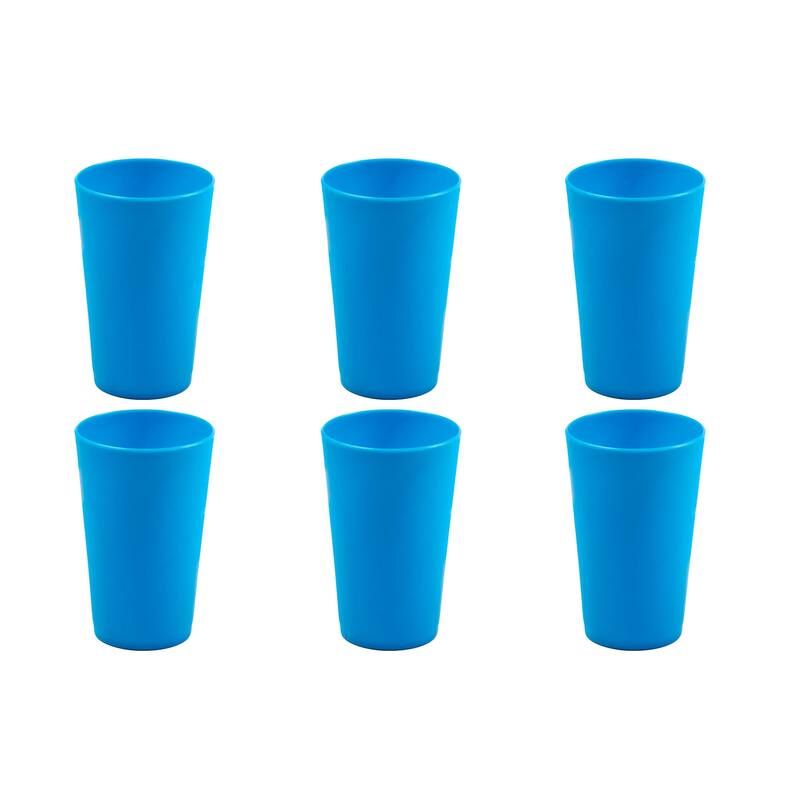 Break-Resistant Plastic Cups 10oz, Reusable Design