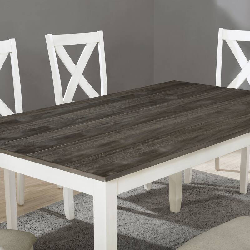 Cleyton Rustic Solid Wood 7-Piece Dining Set by Furniture of America