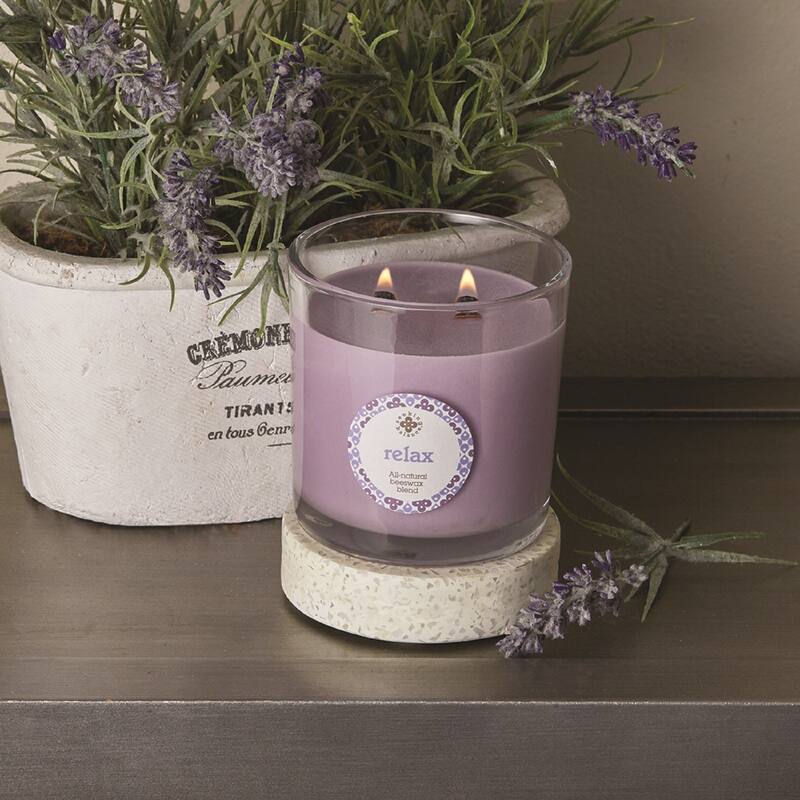 ROOT Seeking Balance Spa Candles - Relax - Geranium & Lavender