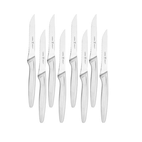 Henckels 8-pc Stainless Steel Serrated Steak Knife Set - Stainless Steel