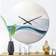preview thumbnail 7 of 9, Designart '3D Wave of Water Splash' Oversized Modern Wall CLock 23 in. wide x 23 in. high