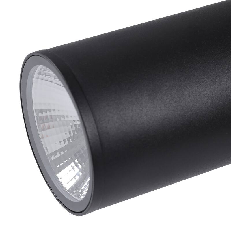 LamQee Modern Black Iron Cylinder Outdoor Wall Lights LED Wall Sconces