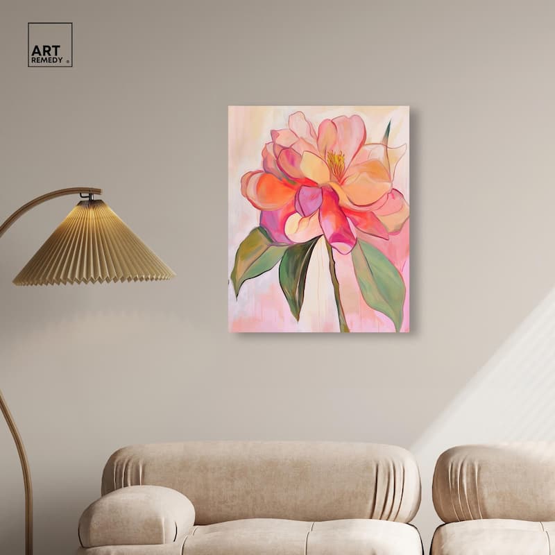 Softly Unfurling II Canvas by Art Remedy, Gallery Wrapped