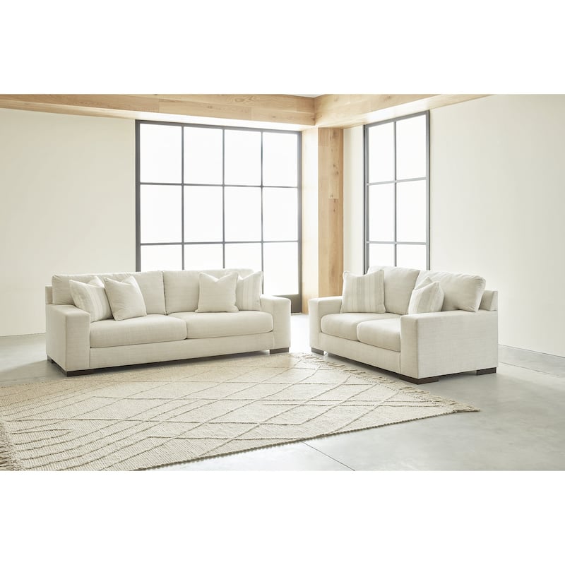 Signature Design by Ashley Maggie White 2-Piece Upholstery Package - 96"W x 40"D x 37"H