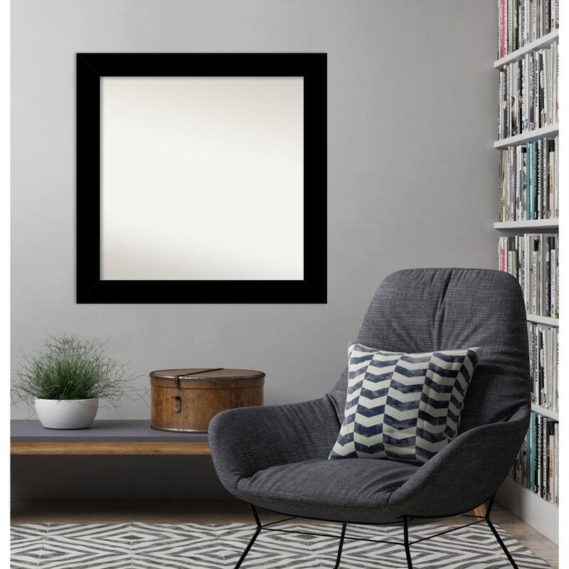 Basic Non-Beveled Wood Framed Wall Mirror