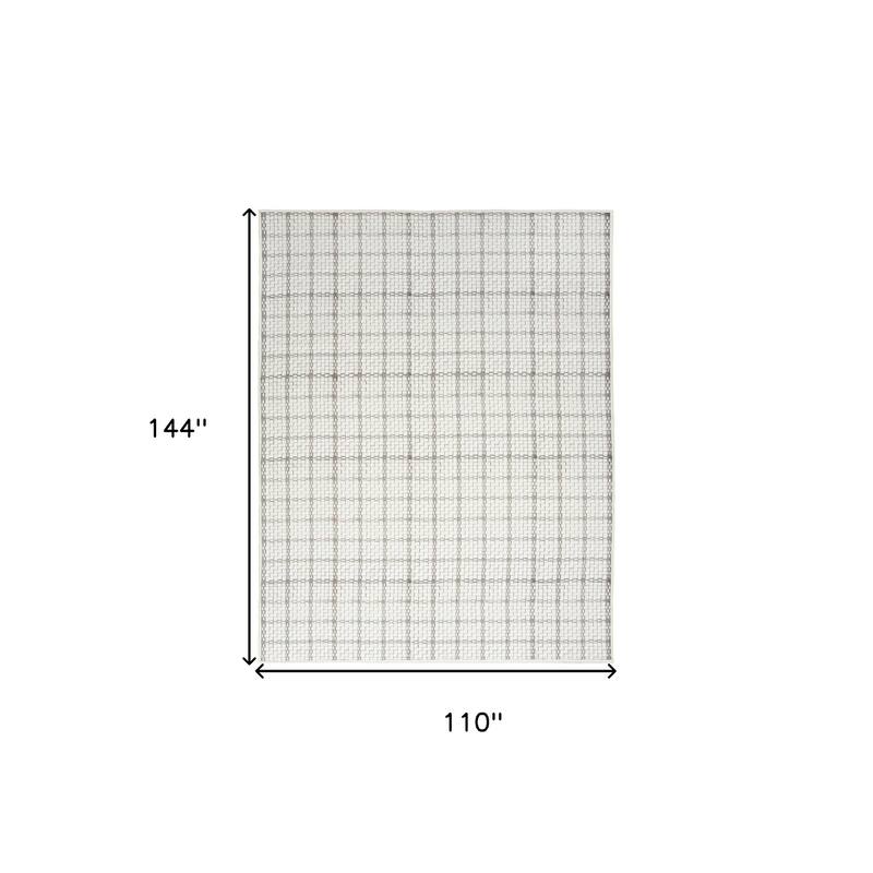 Novi Power Loomed Geometric Modern Non Skid Low Pile Area Rug By HomeRoots - 144' X '110' X '0.25