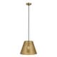 preview thumbnail 1 of 0, Atlas Lighting Hargen Coastal Antique Brass Pendant Light for Kitchen Island or Above Dining Table - 15in W x 15in D x 11in H 15in W x 15in D x 11in H - Antique Brass