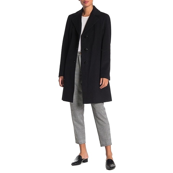 calvin klein notch lapel coat
