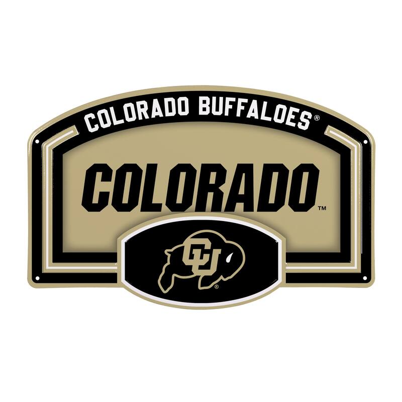 University of Colorado Embossed Steel Wall Sign, 11" x 17"