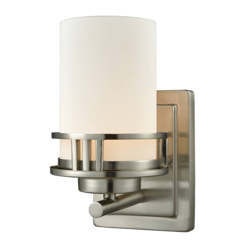 Ravendale 9-inch High 1-Light Sconce in Brushed Nickel - 5 - Brushed Nickel