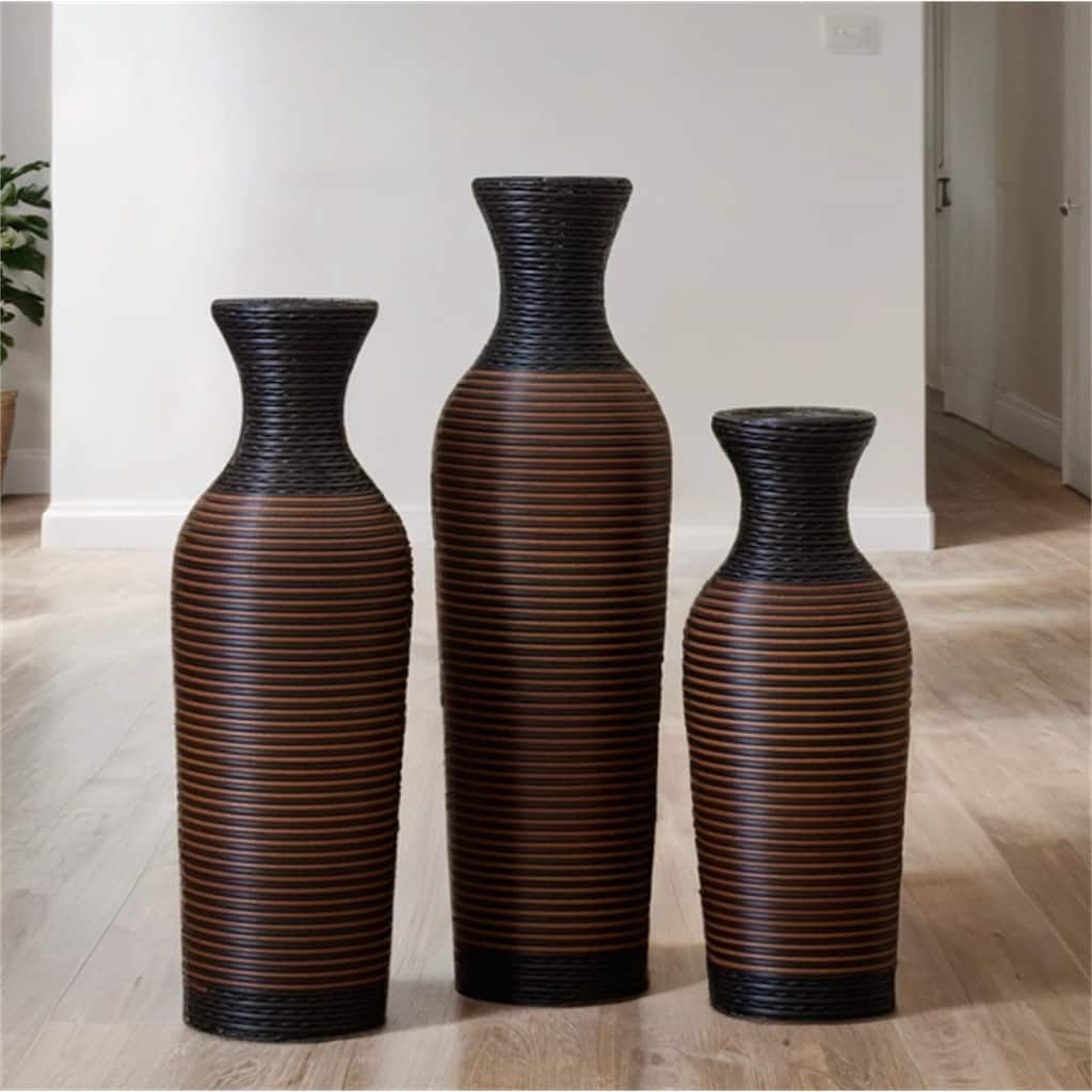 Home Decorative PVC Floor Vase (Set of 3)