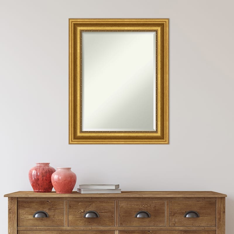Beveled Wall Mirror - Parlor Gold Frame - Parlor Gold