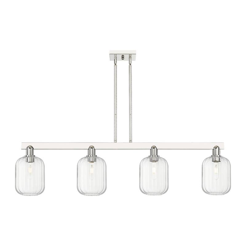Innovations Lighting 716-4I-13-48 Preston Linear Cylinder Preston 4 - Polished Nickel / Clear