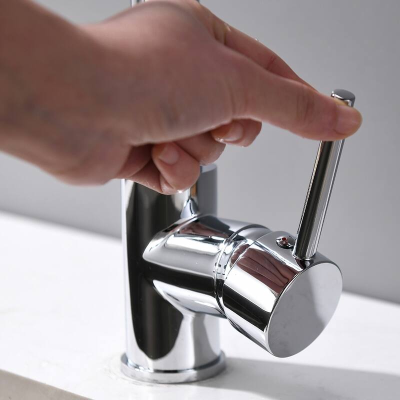 Pull Down Single Handle Kitchen Sink Faucet