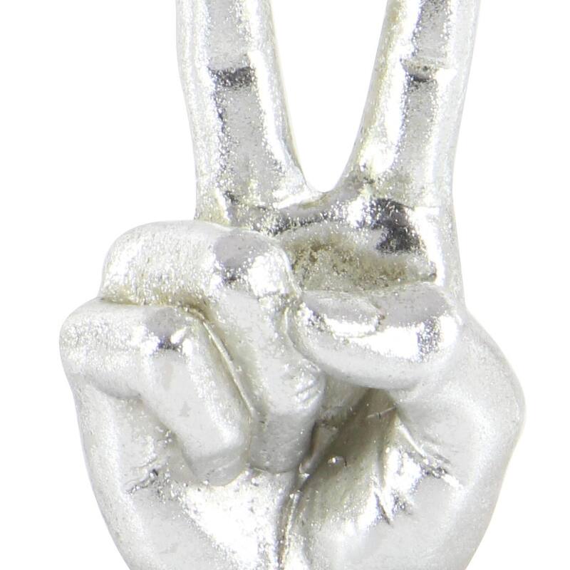 CosmoLiving by Cosmopolitan Gold or Silver Polystone Hands Decorative Sculpture (Set of 3)