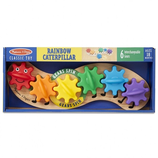 melissa and doug rainbow caterpillar gear toy
