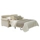 preview thumbnail 6 of 12, Belgian Ivory Sleeper Sofa Bed w/ Gel Memory Foam Mattress