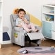 preview thumbnail 19 of 19, Kids Recliner Chair Children Sofa Angle Adjustable Single Lounger Armchair Gaming Chair with Footrest 2 Side Pockets