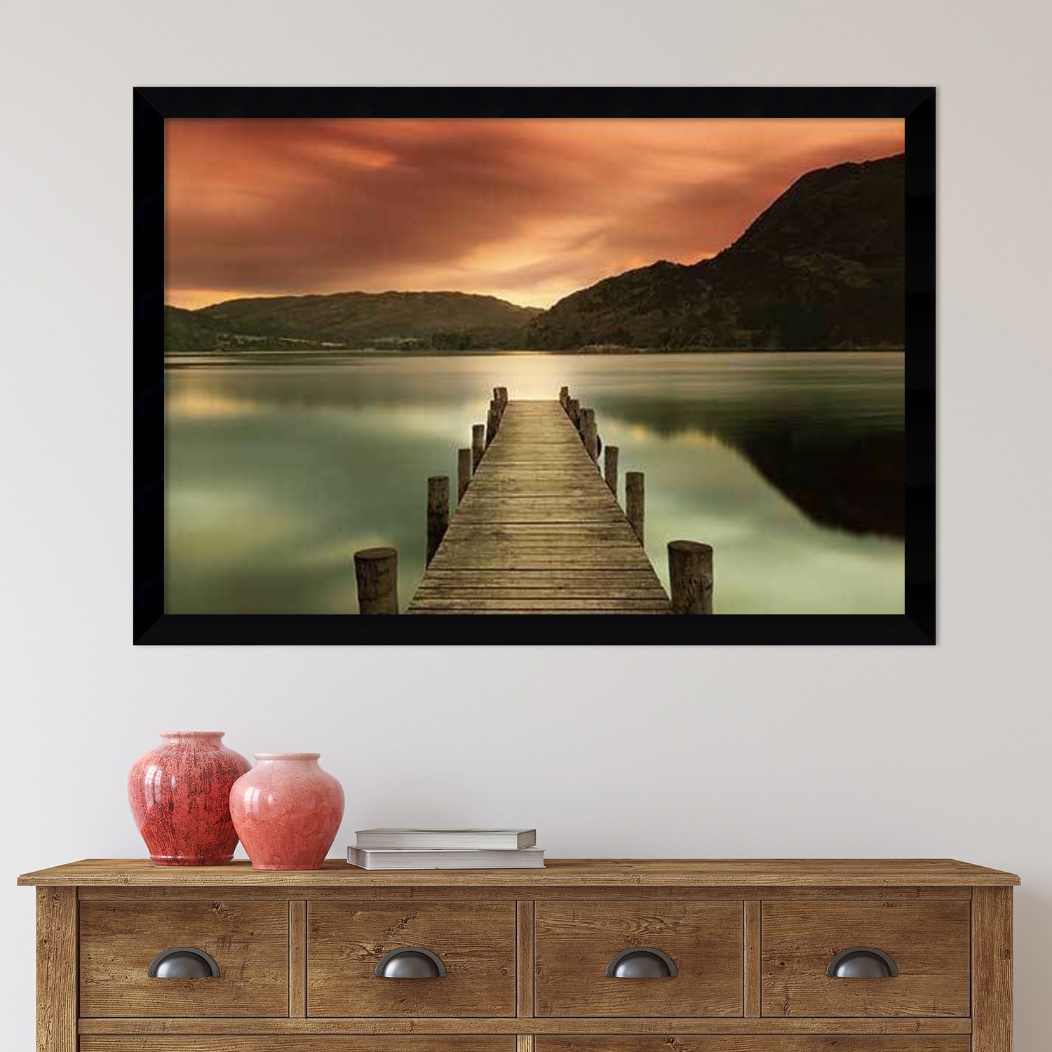 Framed Art Print Ullswater Glenridding Cumbria By Mel Allen 42 X 30 Inch Overstock 9172138