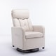 preview thumbnail 6 of 33, Fabric Swivel Gilder Chair With Pocket