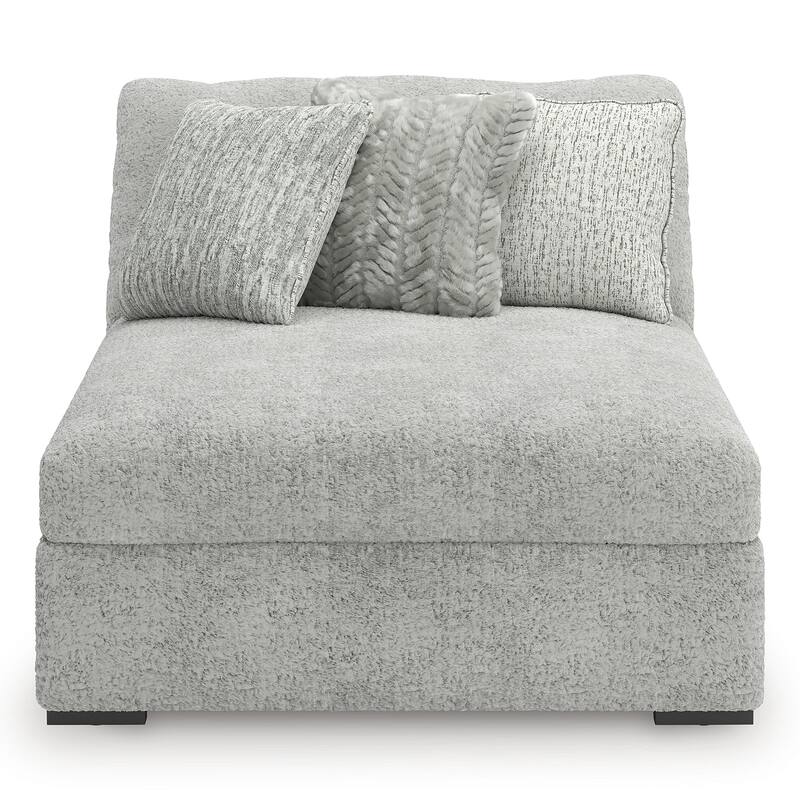 Signature Design by Ashley Snodoodle Gray 3-Piece Sectional with Chaise - 125" W x 67" D x 40" H