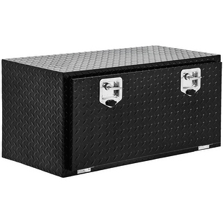 Black diamond plate truck tool shop box