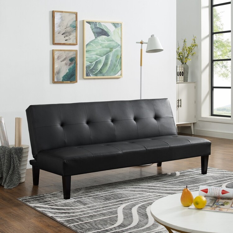 Belleze 69 inch pillow futon convertible sofa shop bed couch