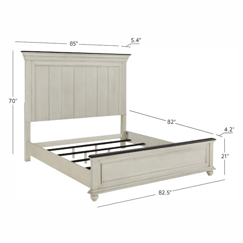 Ellington 4PC King Bedroom Set White
