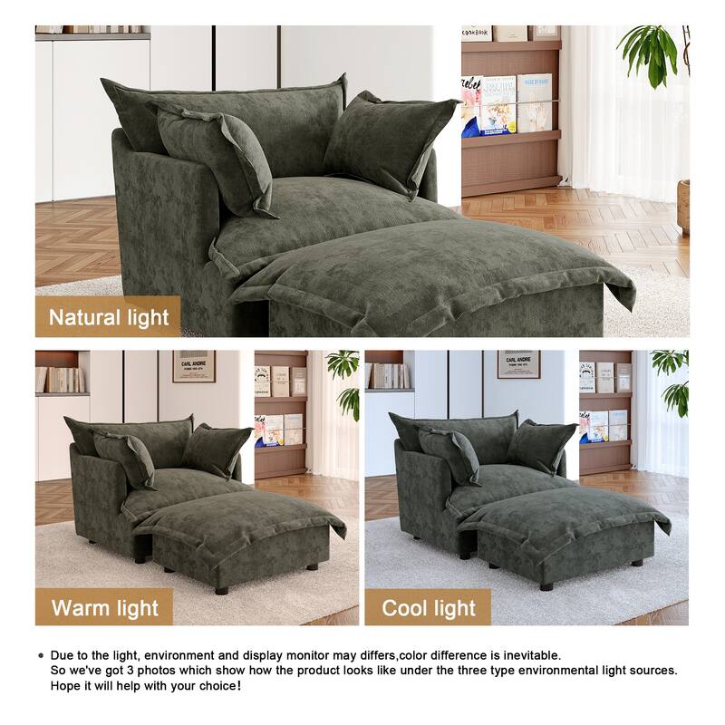 Double Layer Cushion Comfy Cloud Modular Sectional Sofa Set