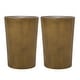 preview thumbnail 2 of 7, Langseth Iron Sunburst Side Tables (Set of 2) by Christopher Knight Home