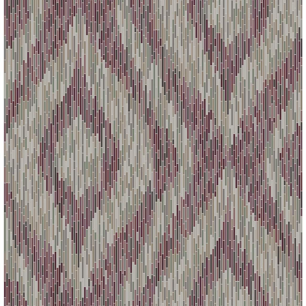 A-Street Prints Ethereal Purple Ogee Wallpaper