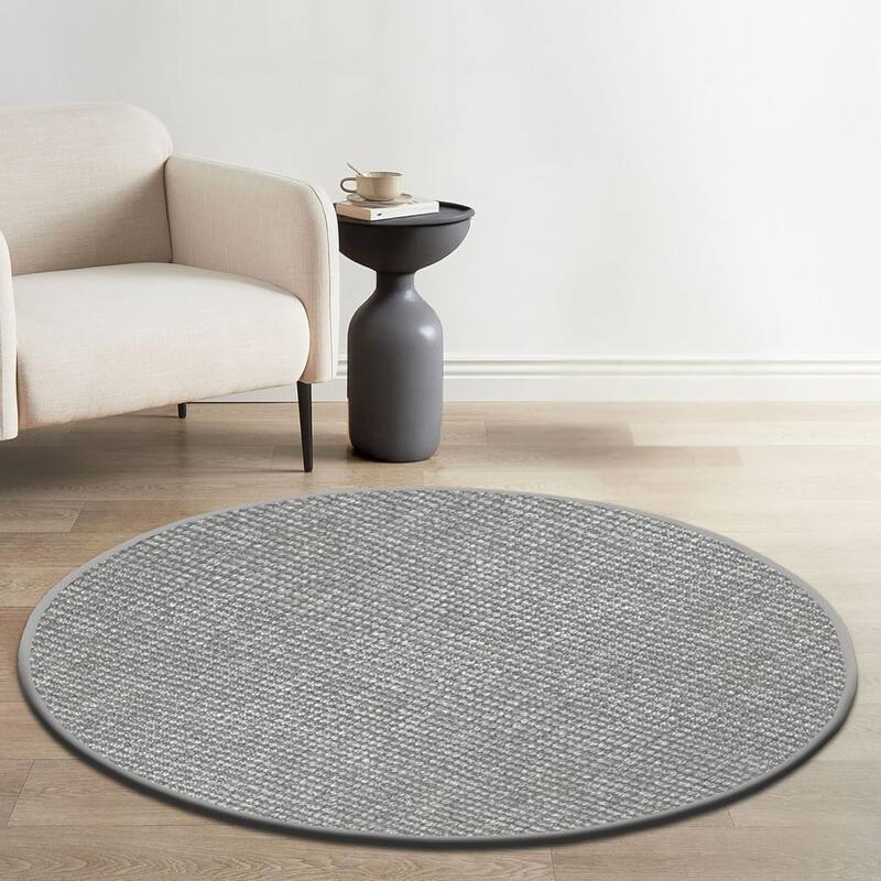 Delara Premium Handwoven Natural Fiber Area Rug, 60% Wool 40% Jute excellent choice in high-traffic areas such as Living rooms