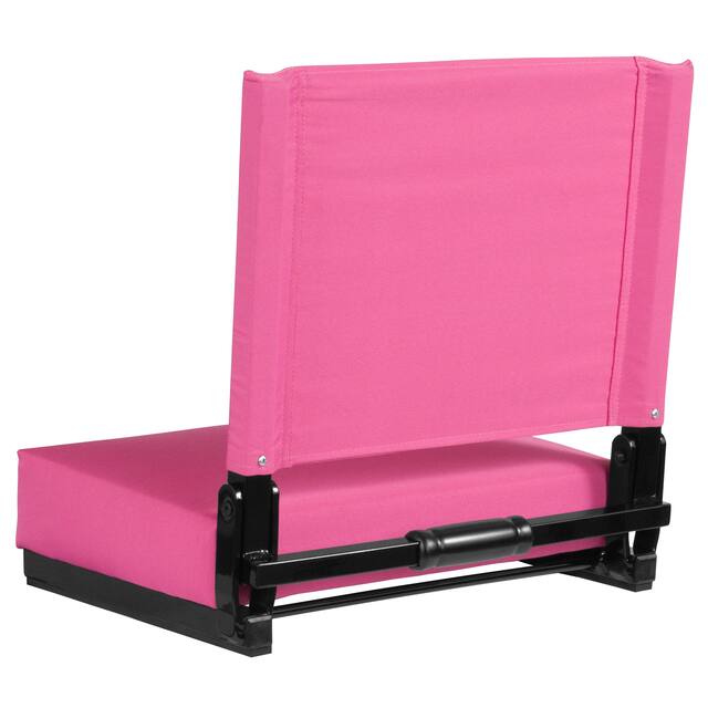 2 Pack 500 lb. Rated Lightweight Stadium Chair-Handle-Padded Seat