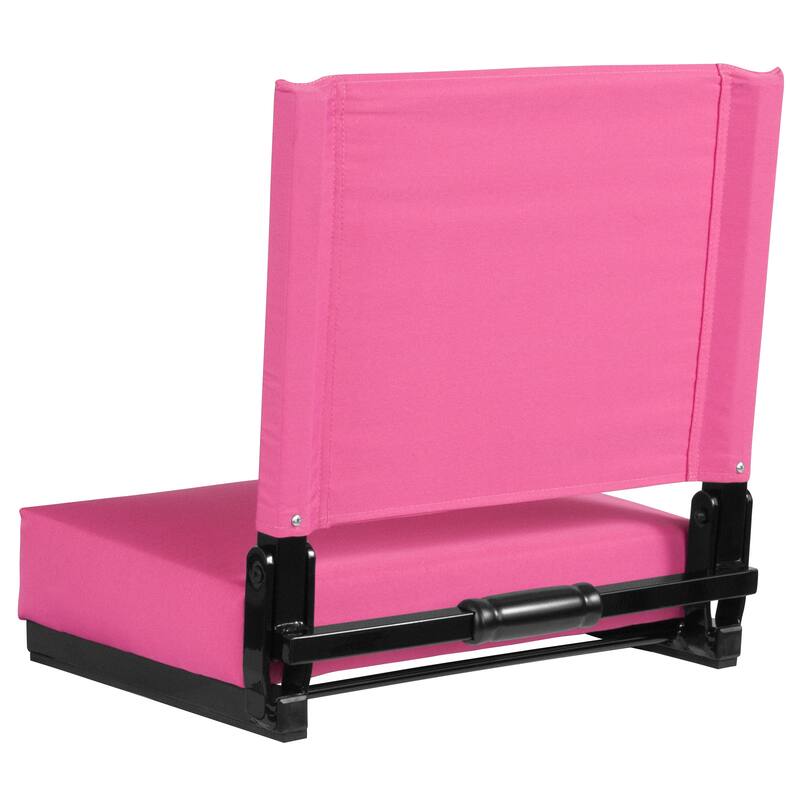 2 Pack 500 lb. Rated Lightweight Stadium Chair-Handle-Padded Seat