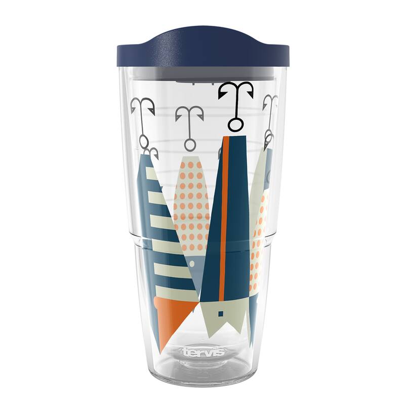 Tervis Fishing Heavy Tackle Made in USA Double Walled Insulated Travel Tumbler, Classic - 24oz