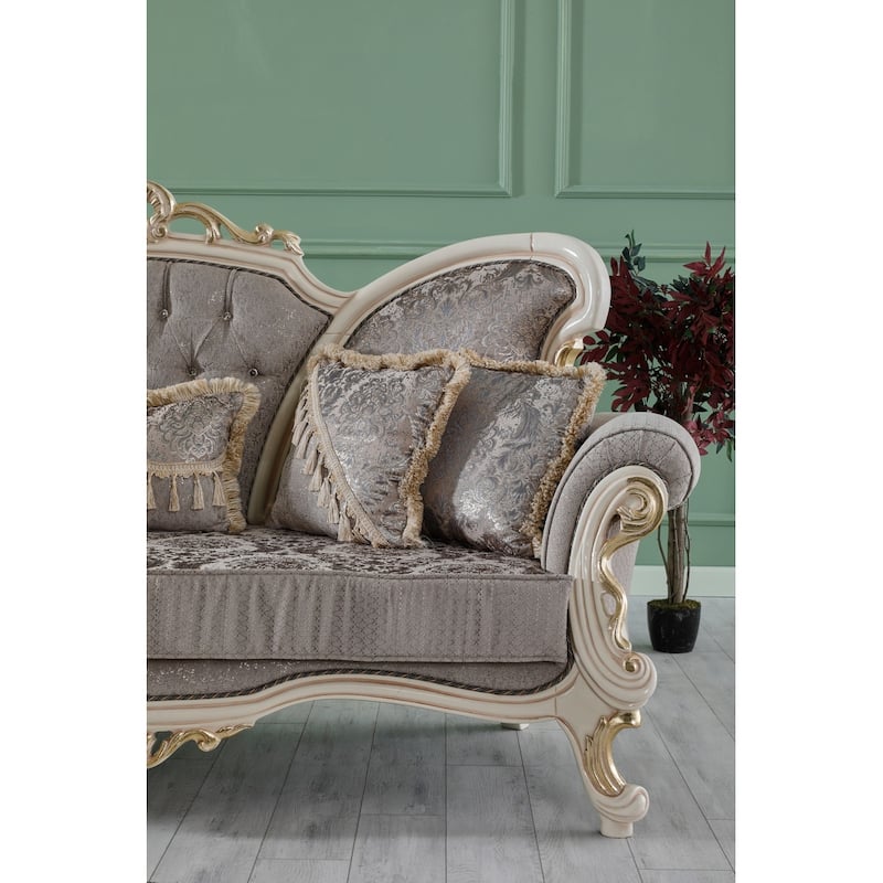Branza 4 Pieces Living Room Sets 1 Sofa 1 Loveseat 2 Chair