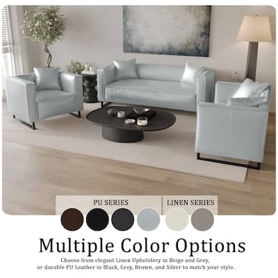 CraftPorch Mid Century Modern Upholstered Loveseat