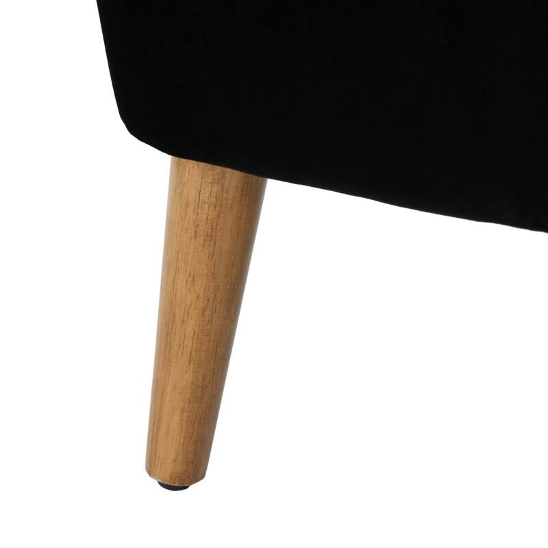 Modern 27.5" Upholstered Club Chair with Rubber Wood Legs for Living Room